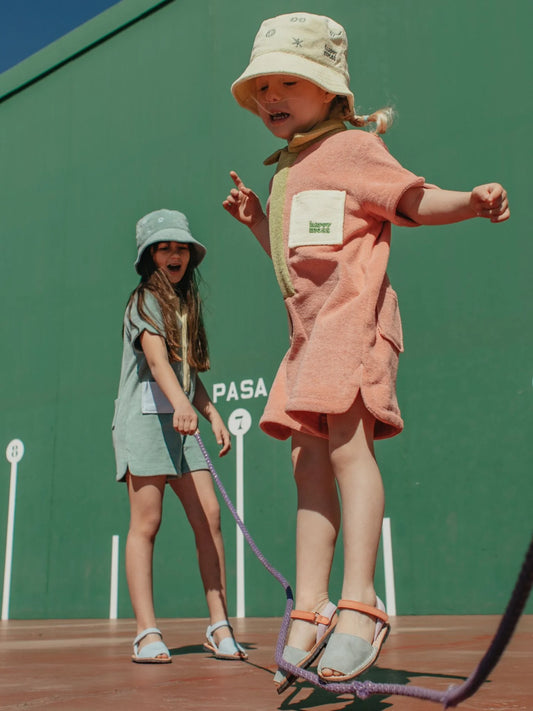 Peach Terry Jumpsuit