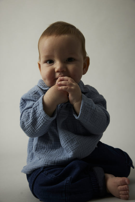 John Herringbone Denim Pants