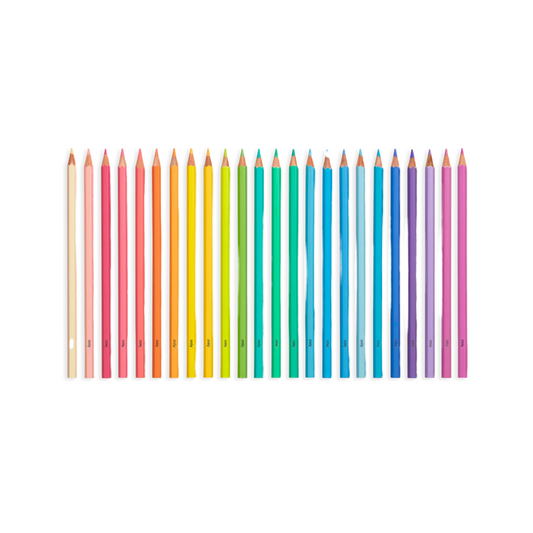 Pastel Hues Colored Pencils - Set of 24