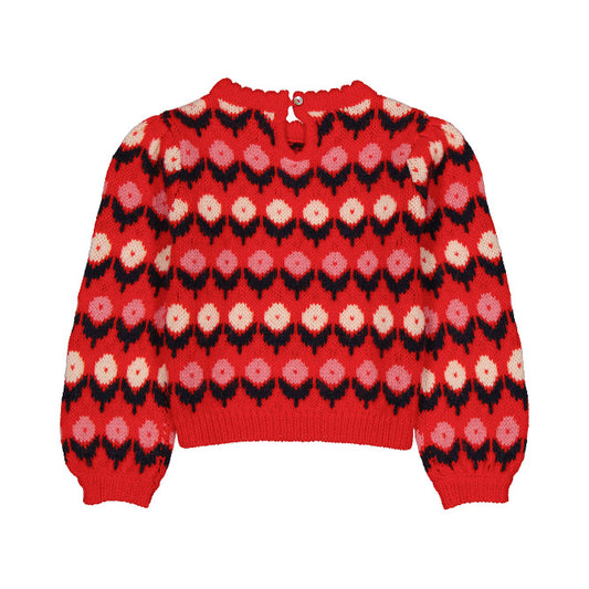 Cleophee Jumper Fleurette Red