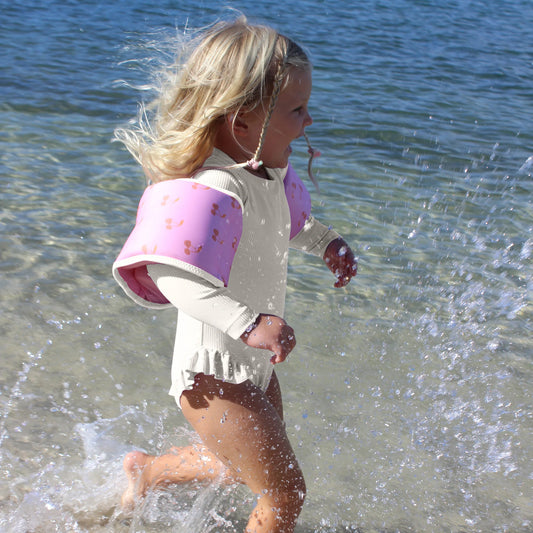 Kids Neoprene Arm Bands Cotton Candy Cherry