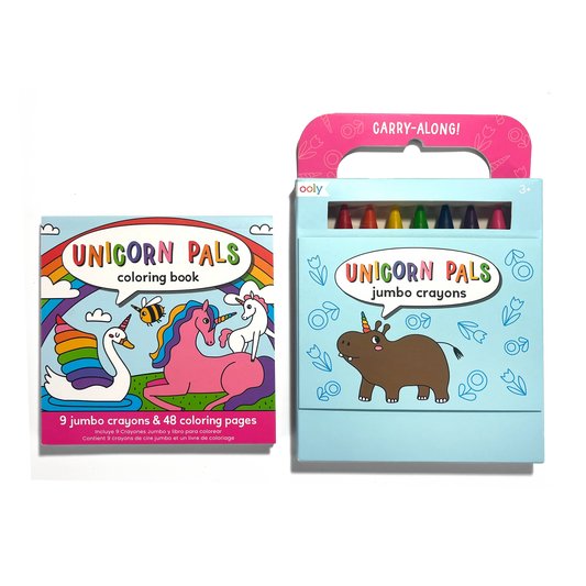 Carry Along Unicorn Coloring Set