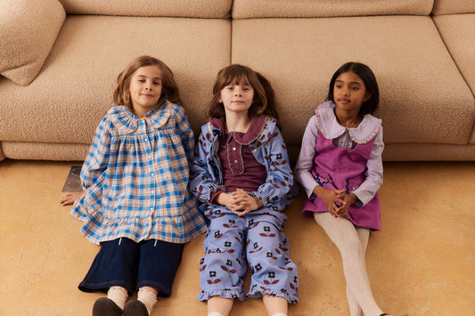 Charlie dress Blue check