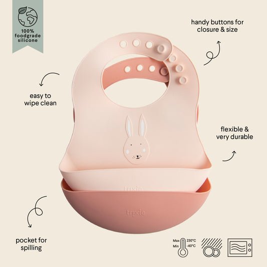 Mrs. Rabbit Bib - 2 Pack