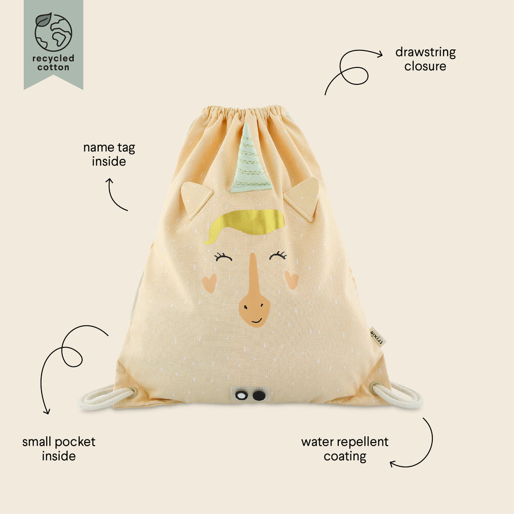 Mrs. Unicorn Drawstring Bag
