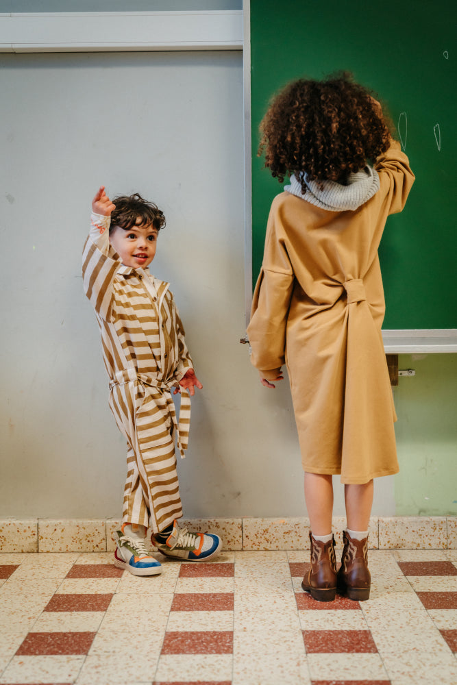 Mia Bow Dress Bronze