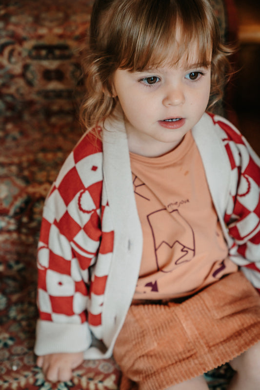 Mo Cardigan Sienna Check