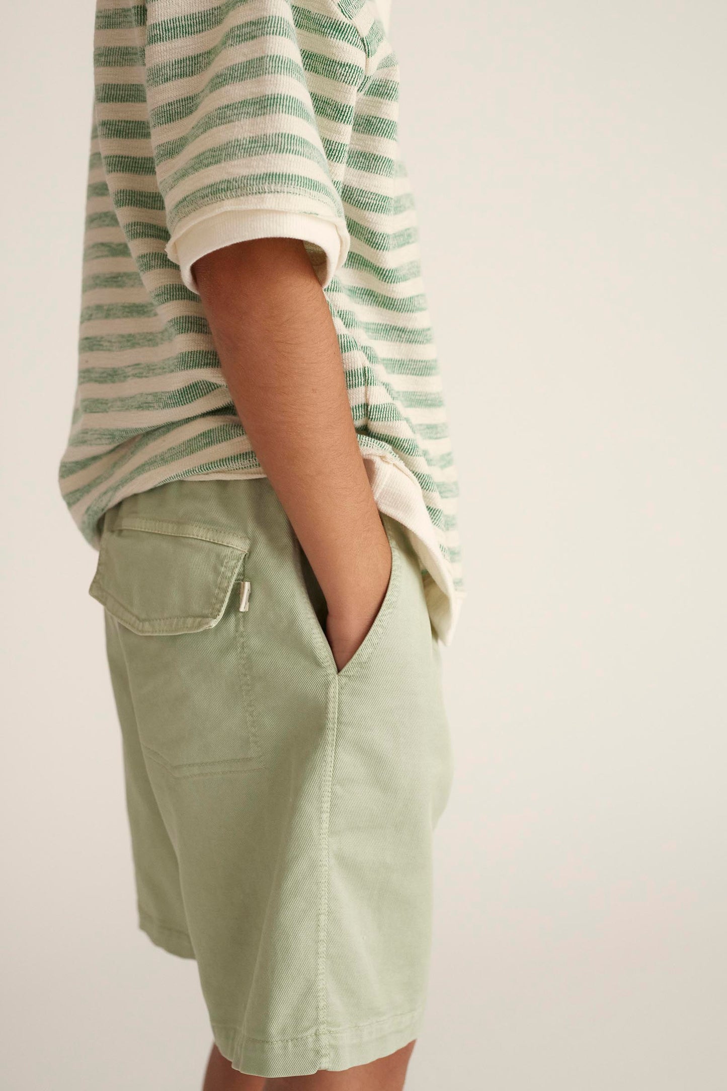 Sergio Light Twill Frosty Green Short