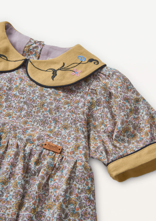 Cashmere Romper Suit With Baby Collar