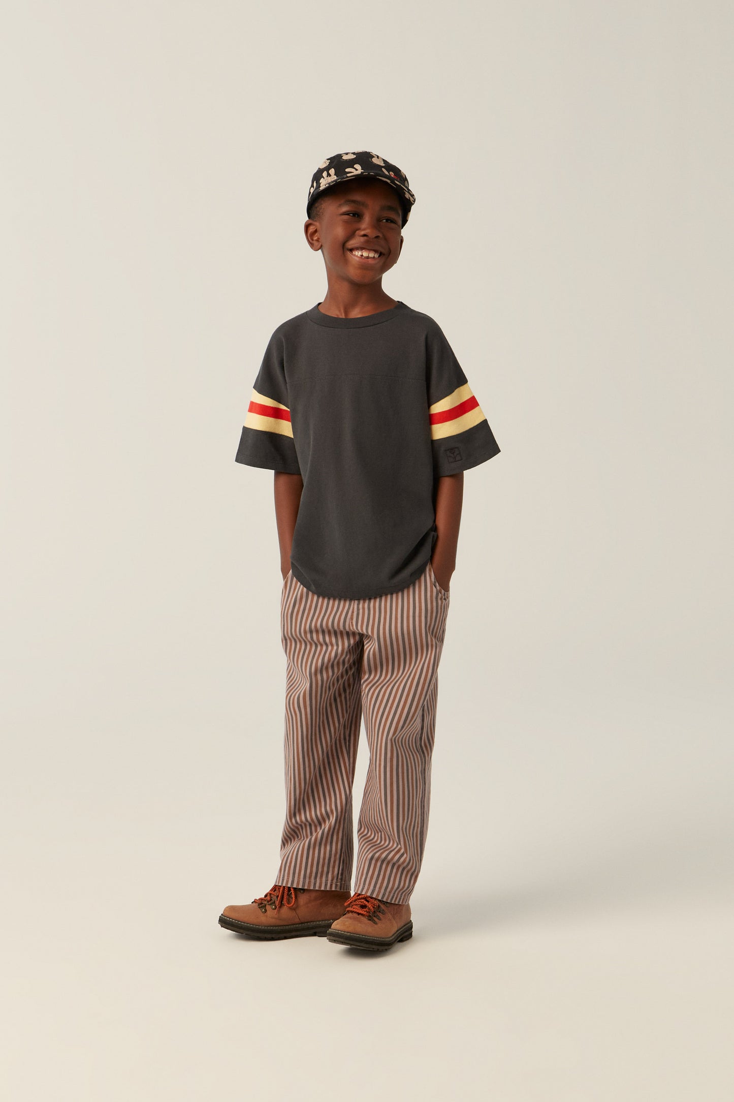 Bicolor Bands Grey Tshirt