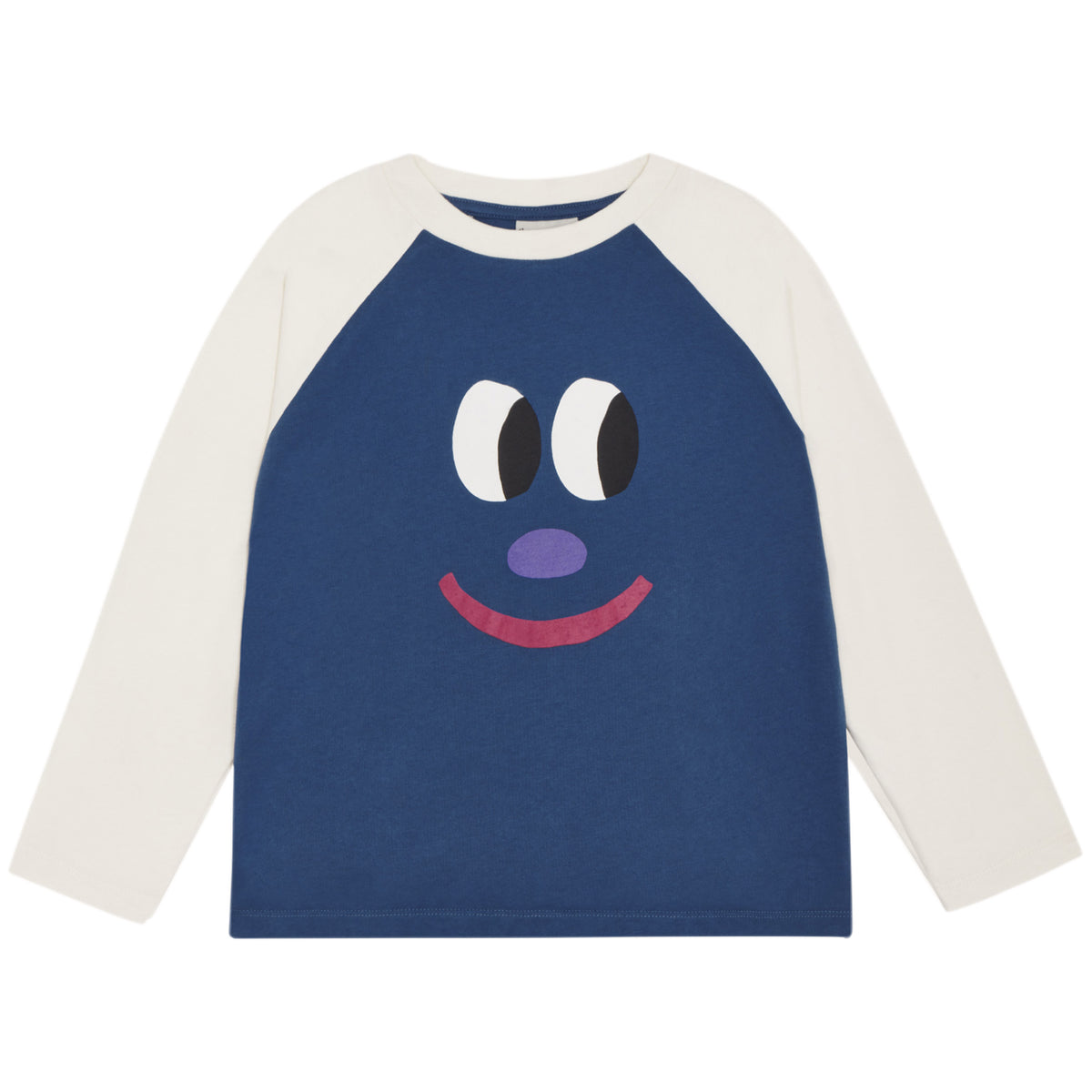 Smiling Face Color Block Tshirt