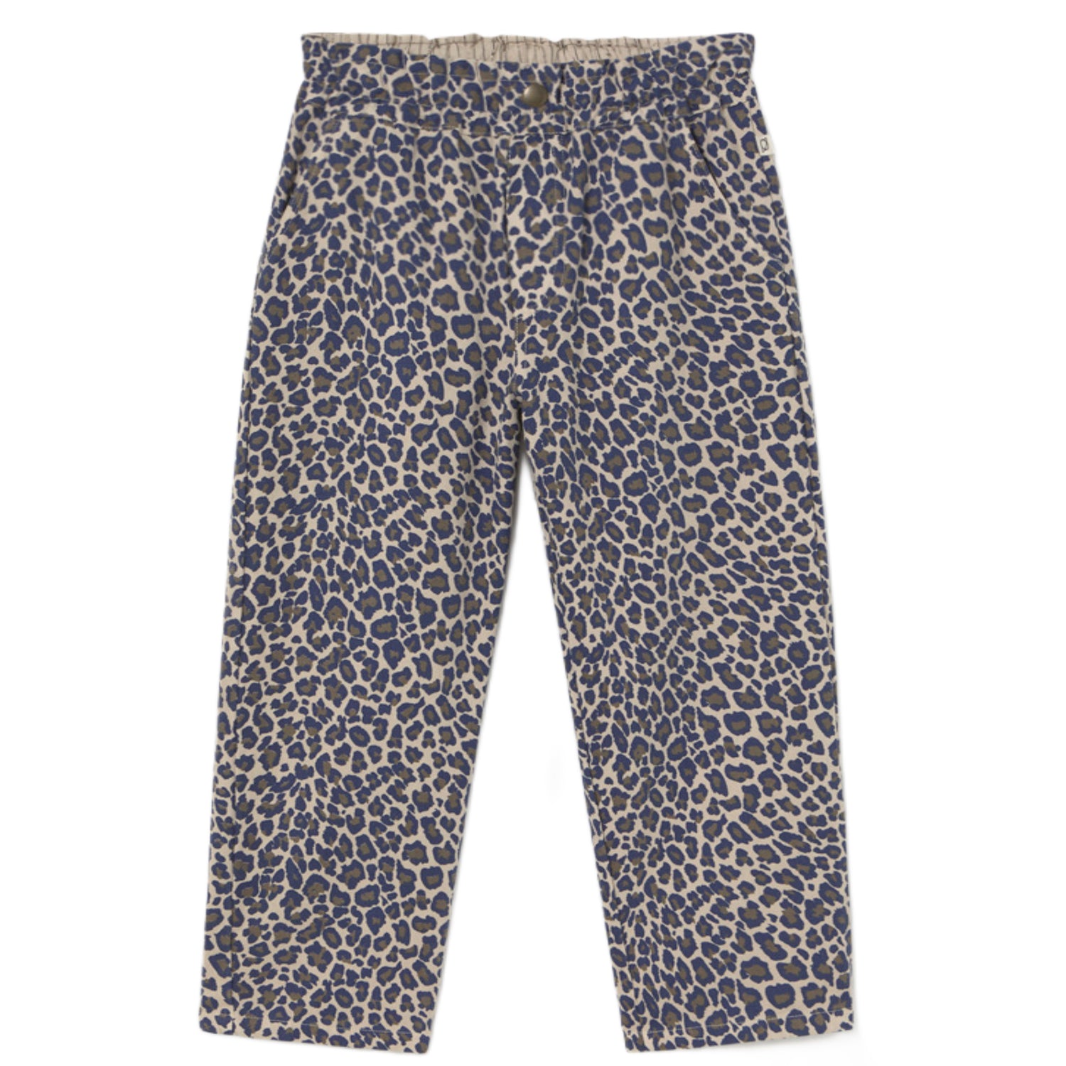 Animal Print Twill Pants