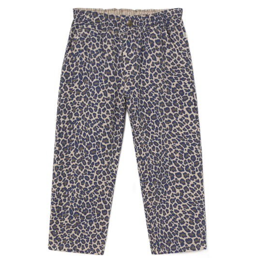 Animal Print Twill Pants