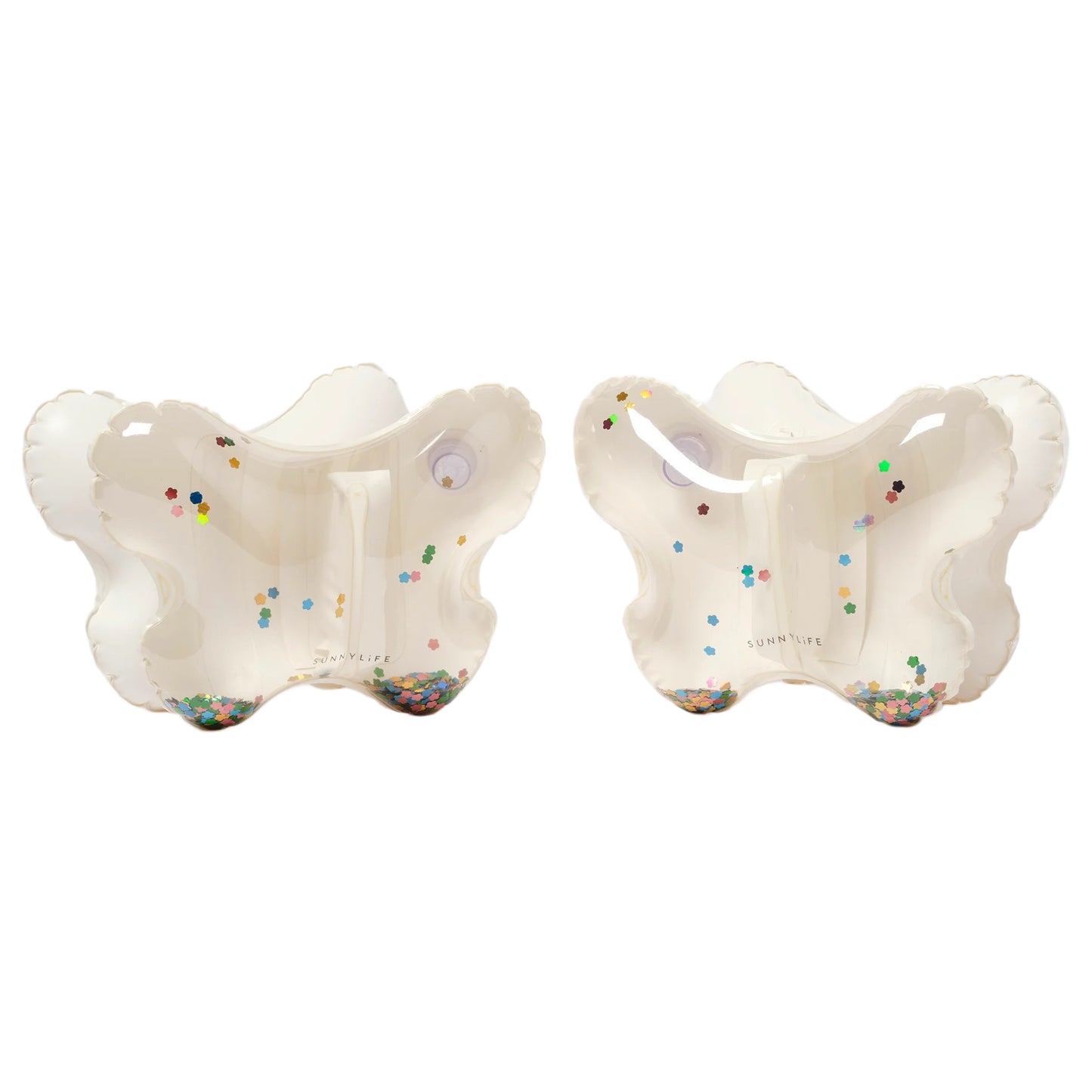 Kids Inflatable Arm Bands Cotton Candy Glitter