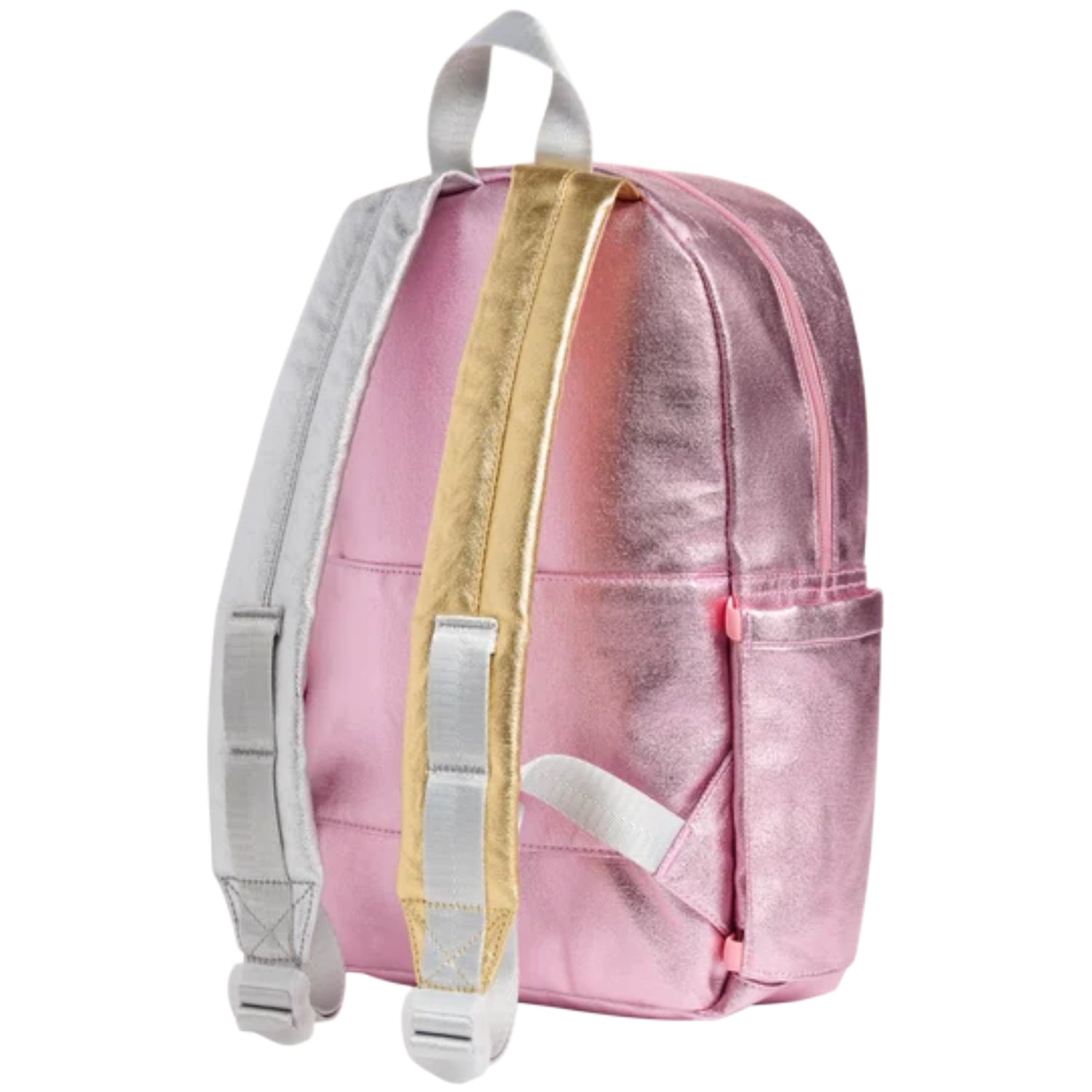 Pink / Silver Mini Backpack Silver
