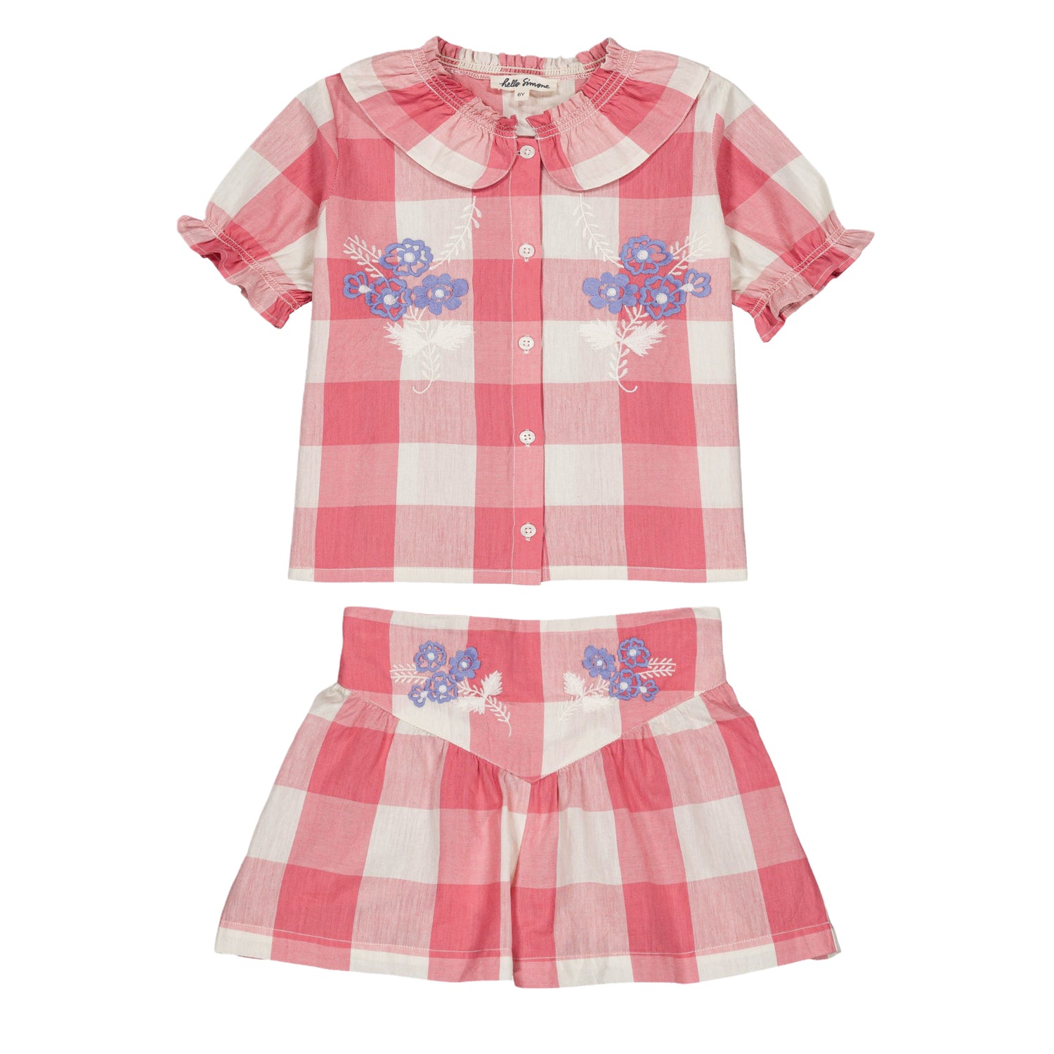 Carlina Check Rose Set