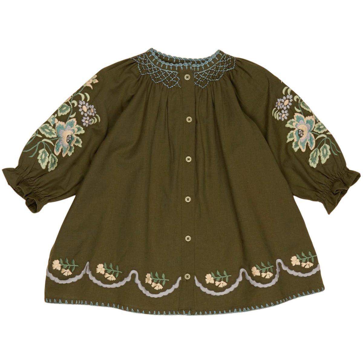 Baby Carina Embroidered Smock