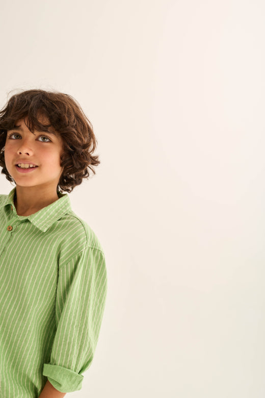 Eric Green Stripped Linen Set