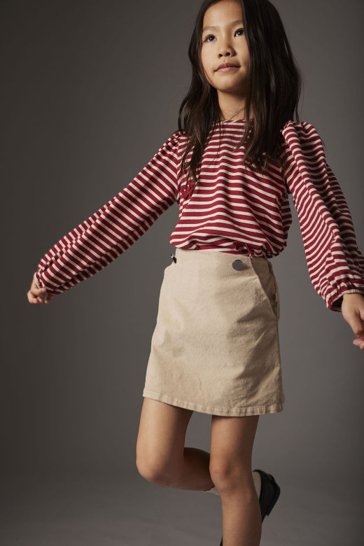 Fine Comfort Beige Corduroy Skirt