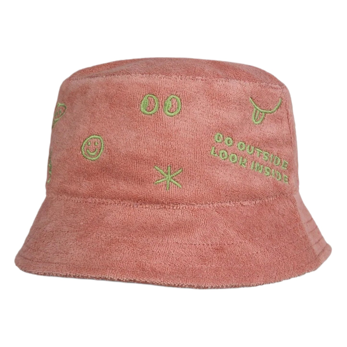 Peach Terry Bucket Hat