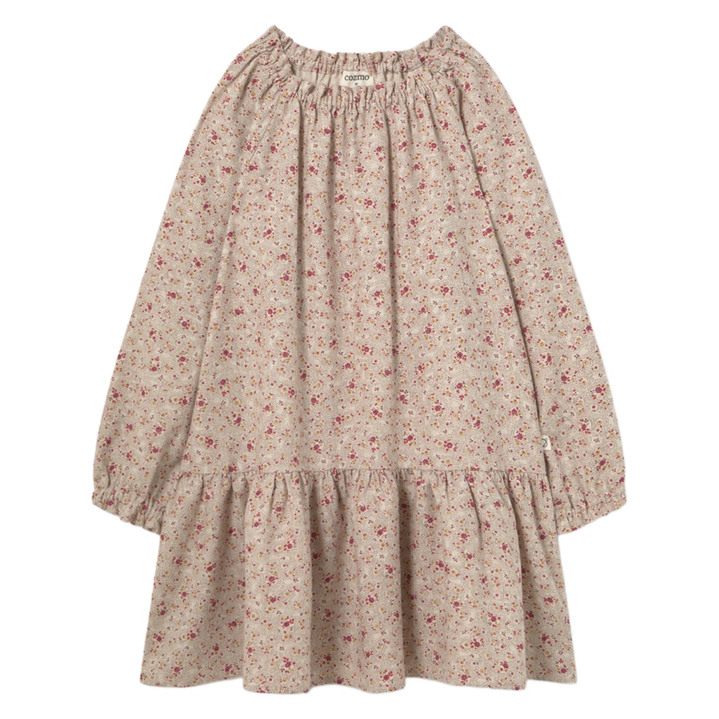 Mélange Floral Flannel Dress