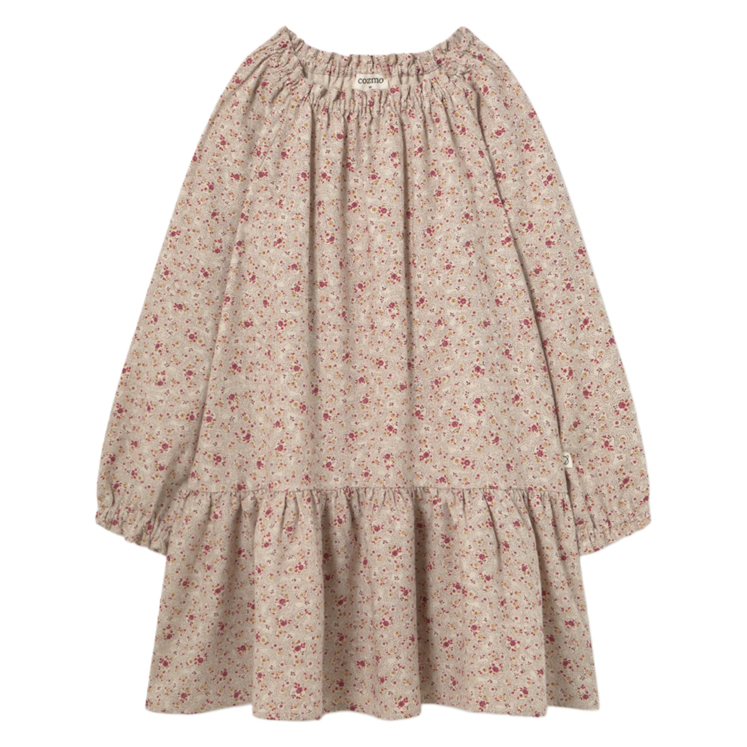 Mélange Floral Flannel Dress