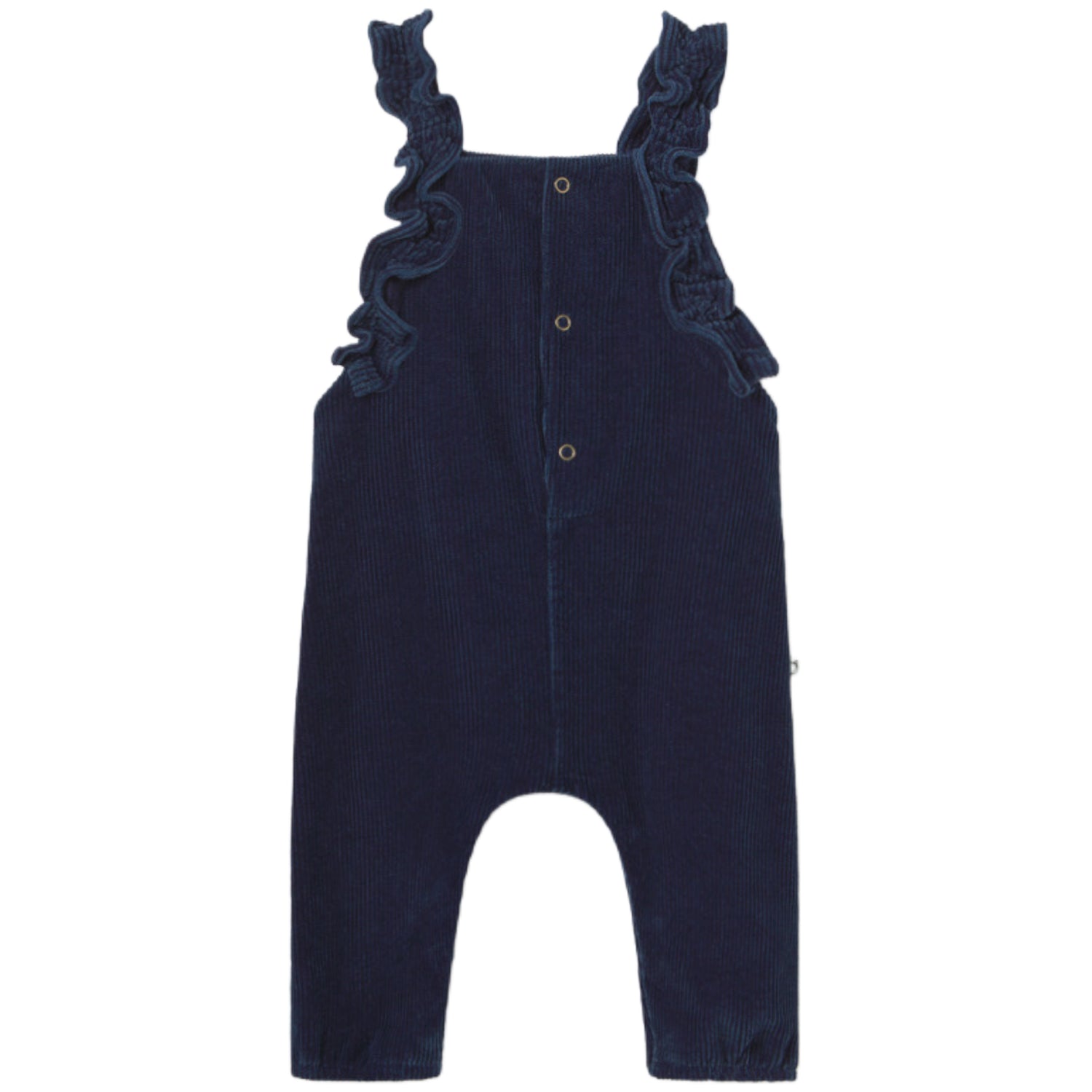 Ruffled Corduroy Baby Overalls