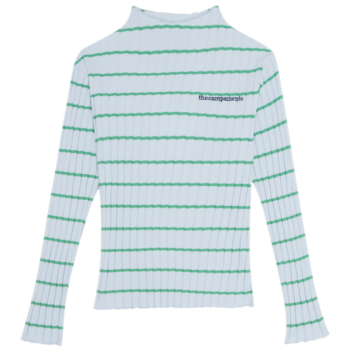 Light Blue Striped Contrast Tshirt