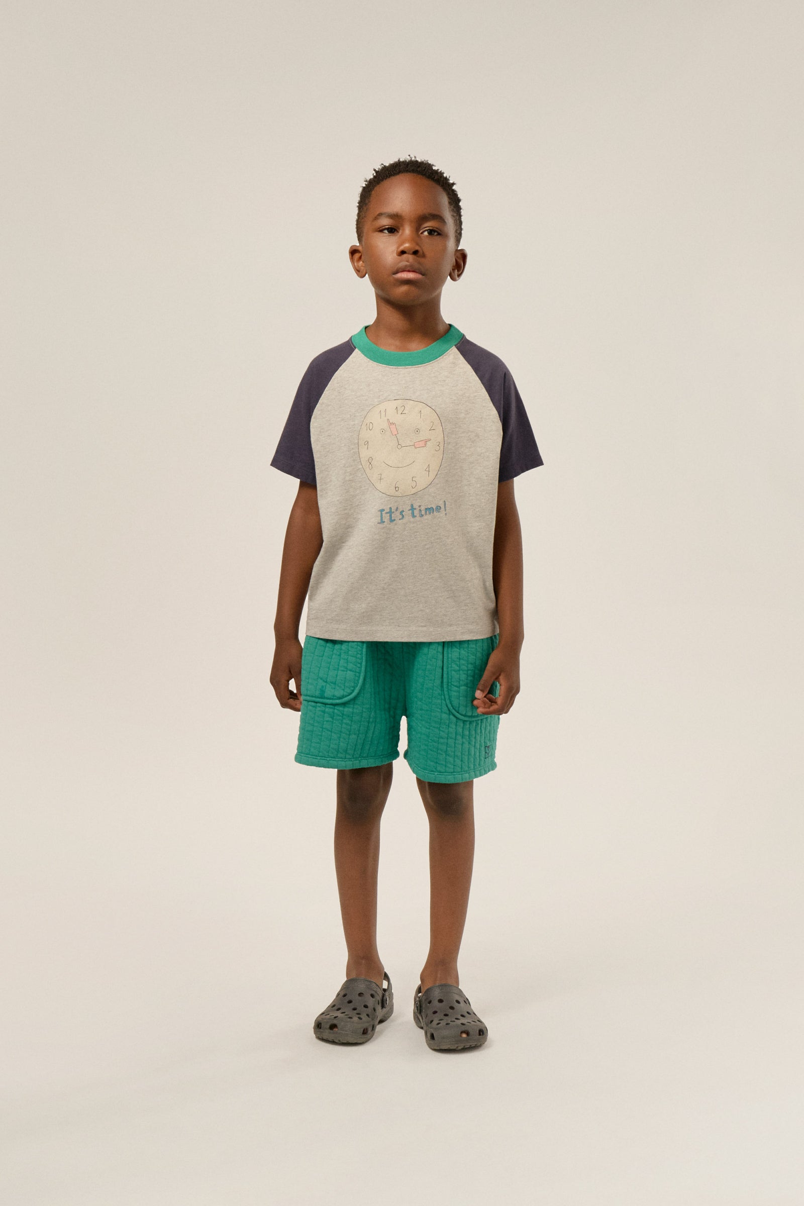 It's Time Color Block Tshirt – Kizzu