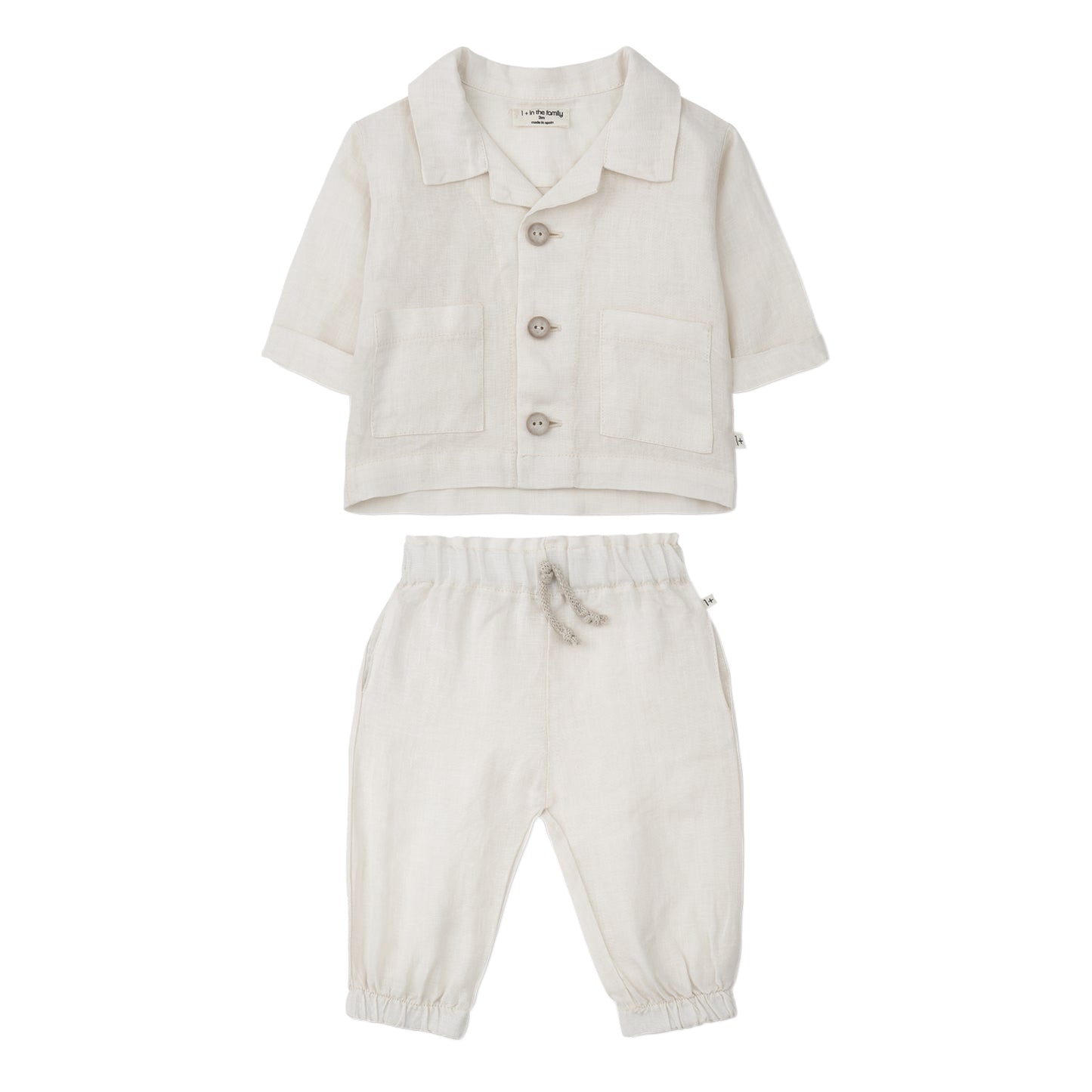 Eneko Off-White Linen Set