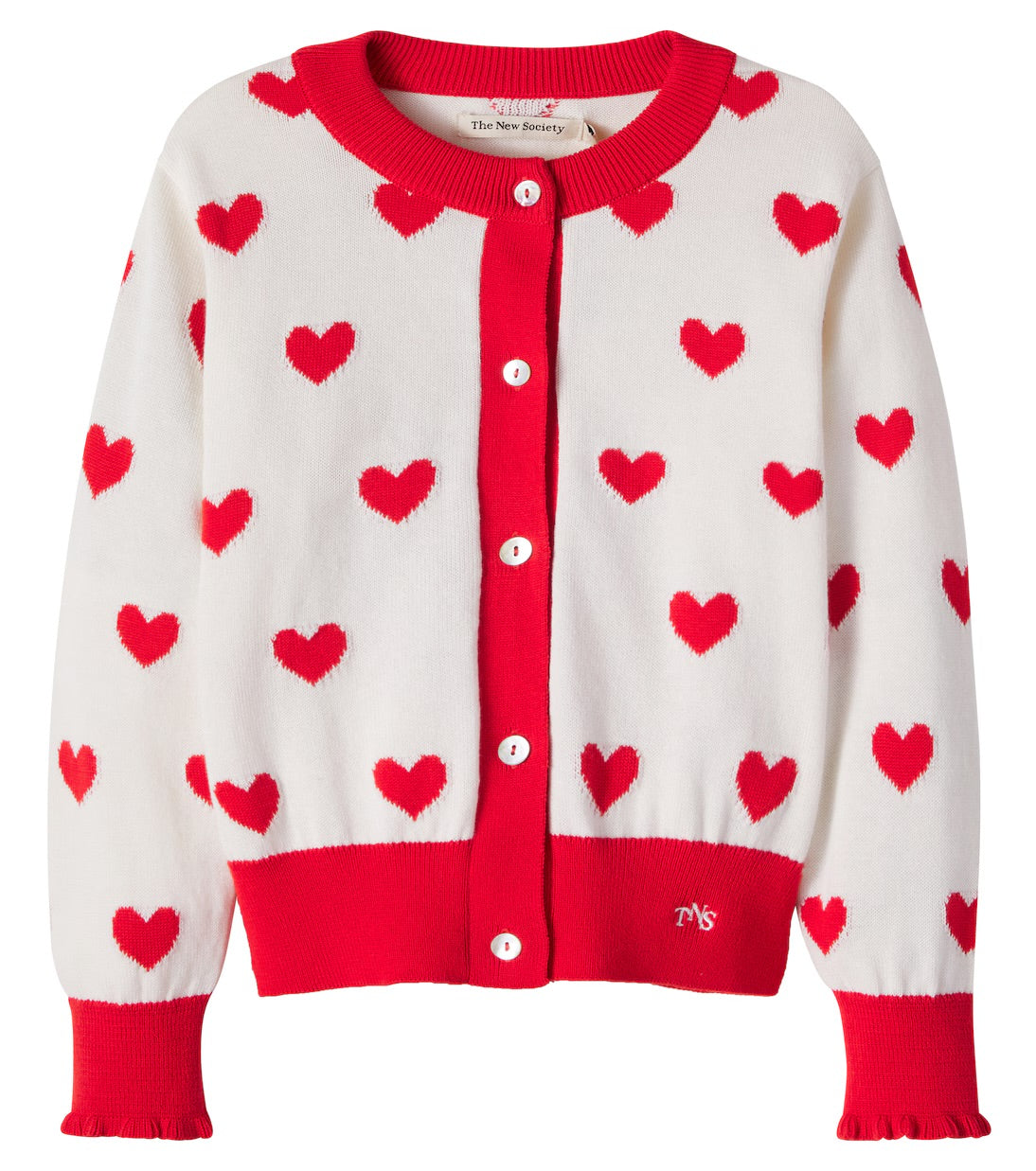 Maqui Cardigan Hearts Jacquard