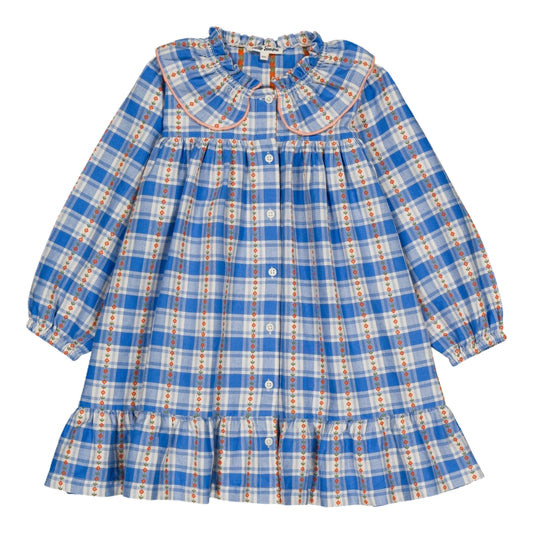 Charlie dress Blue check
