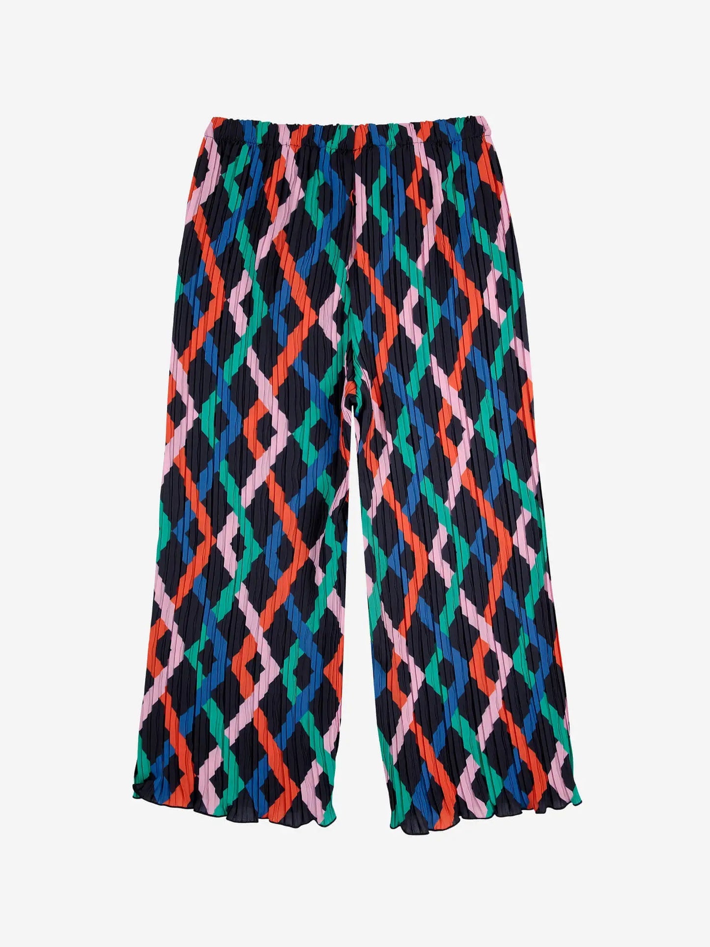 Multicolor Garland pleated flared pants