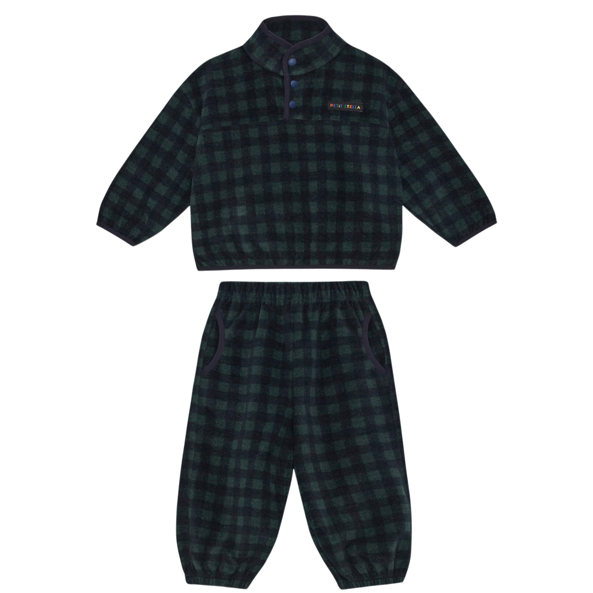 Check Fleece Set