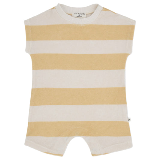 Striped Terry Jersey Jumpsuit