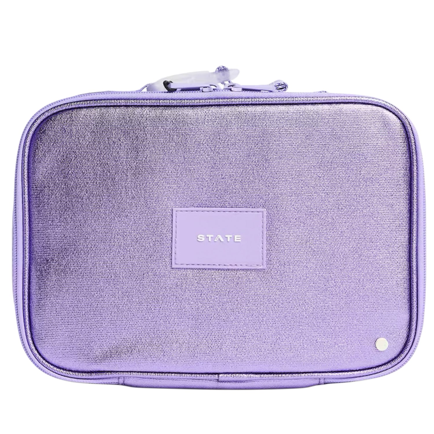 Lilac Metallic Lunch Bag