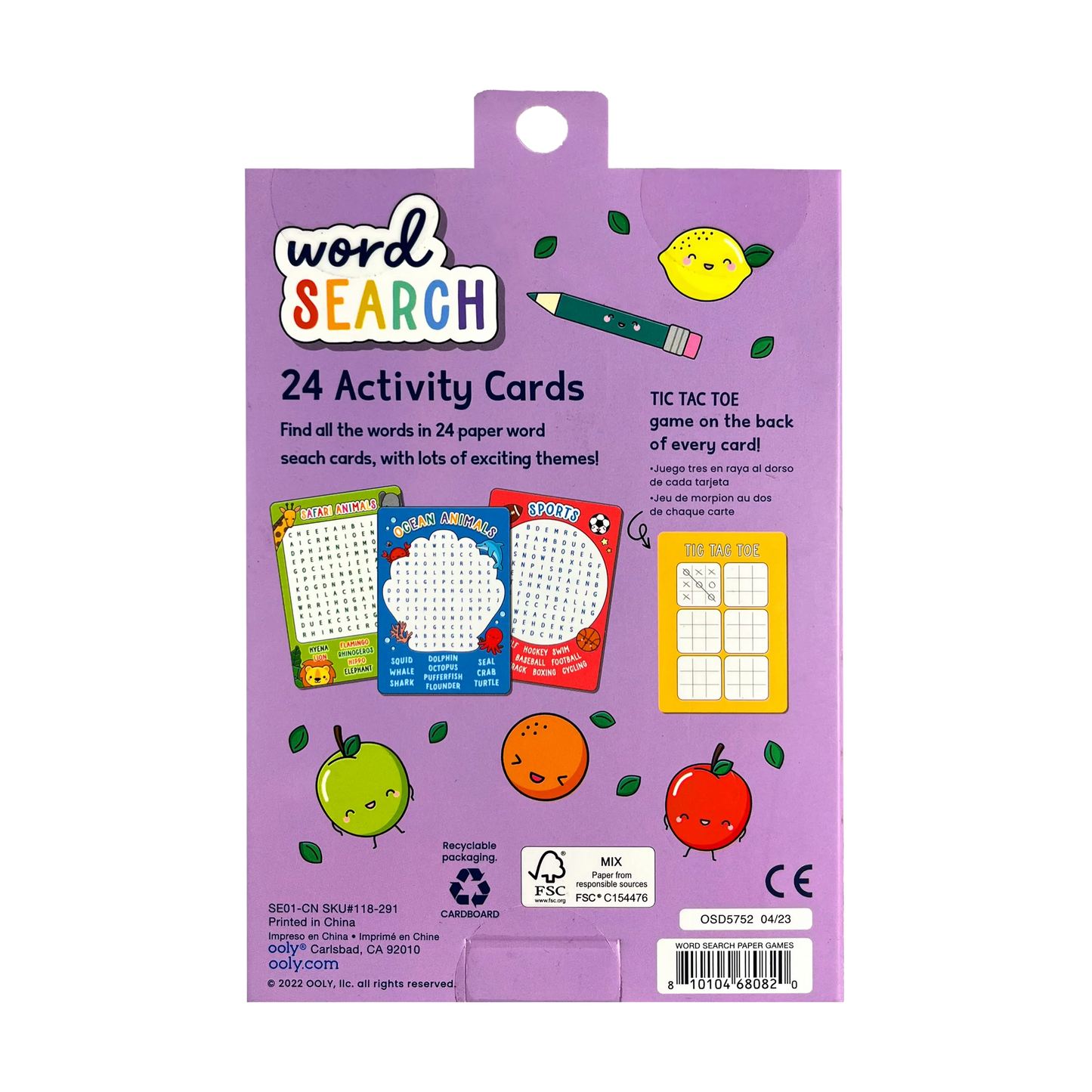 Word Search Activity Card