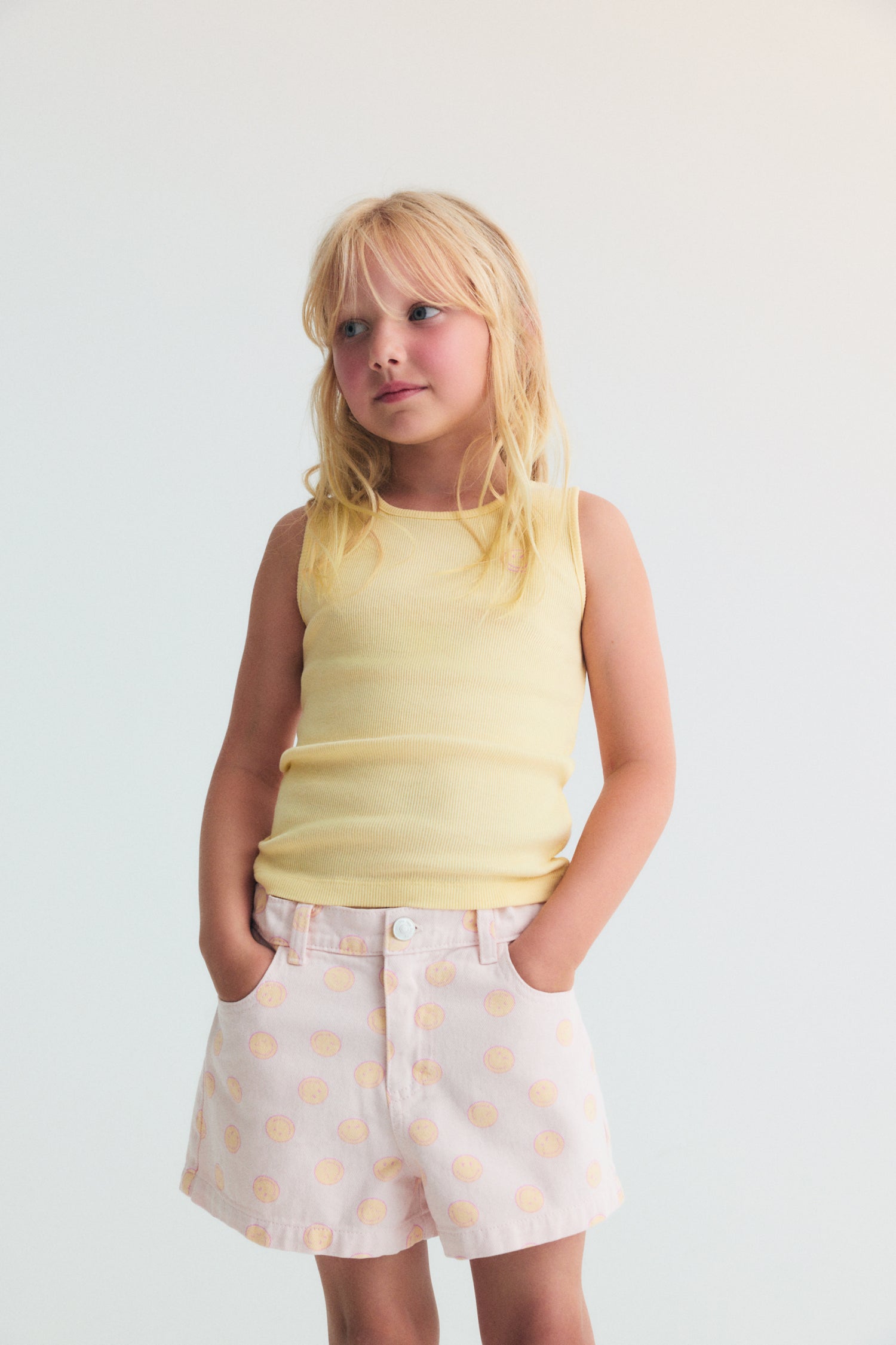 Smiley Denim Short