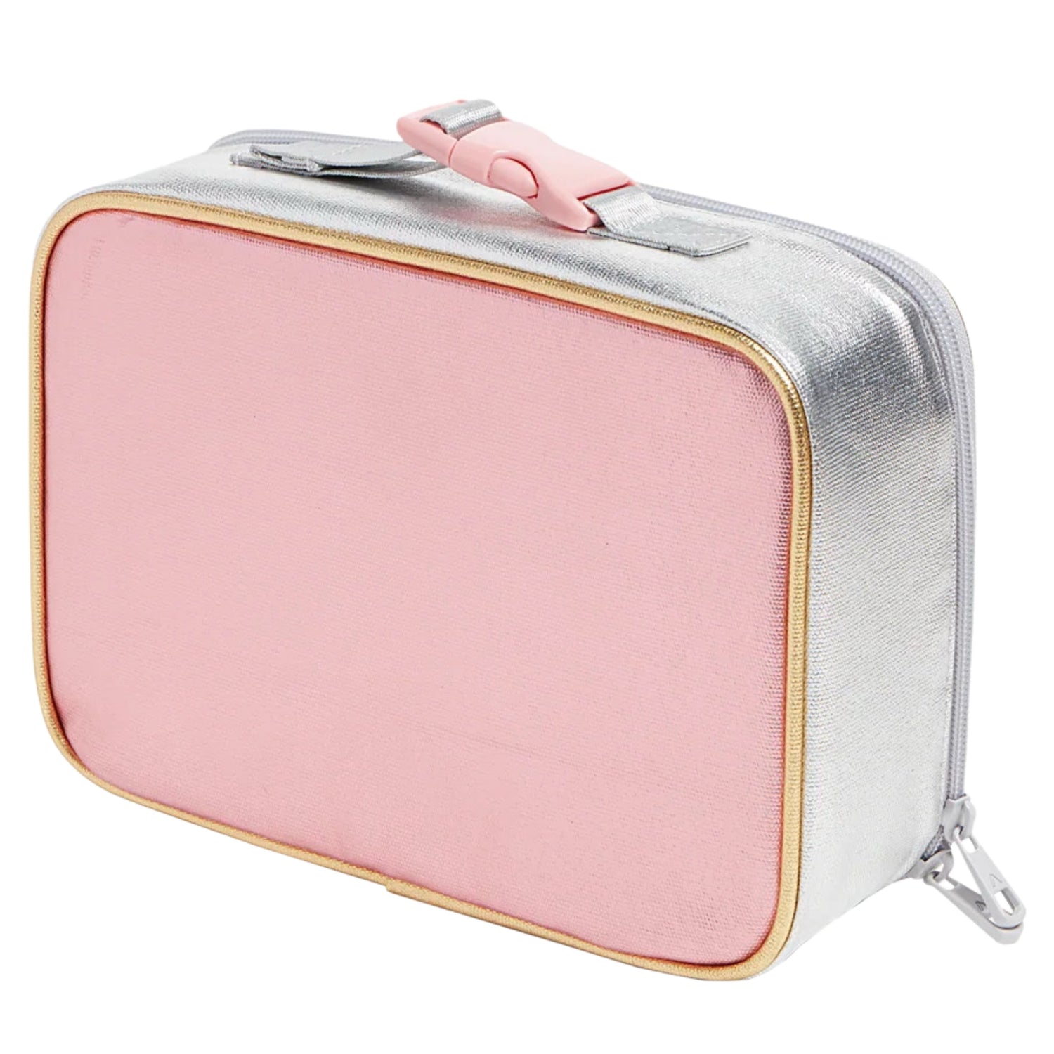 Pink Silver Lunch Bag