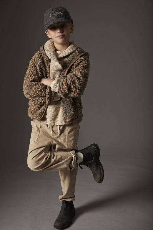 Mélange Sherpa Knit Jacket