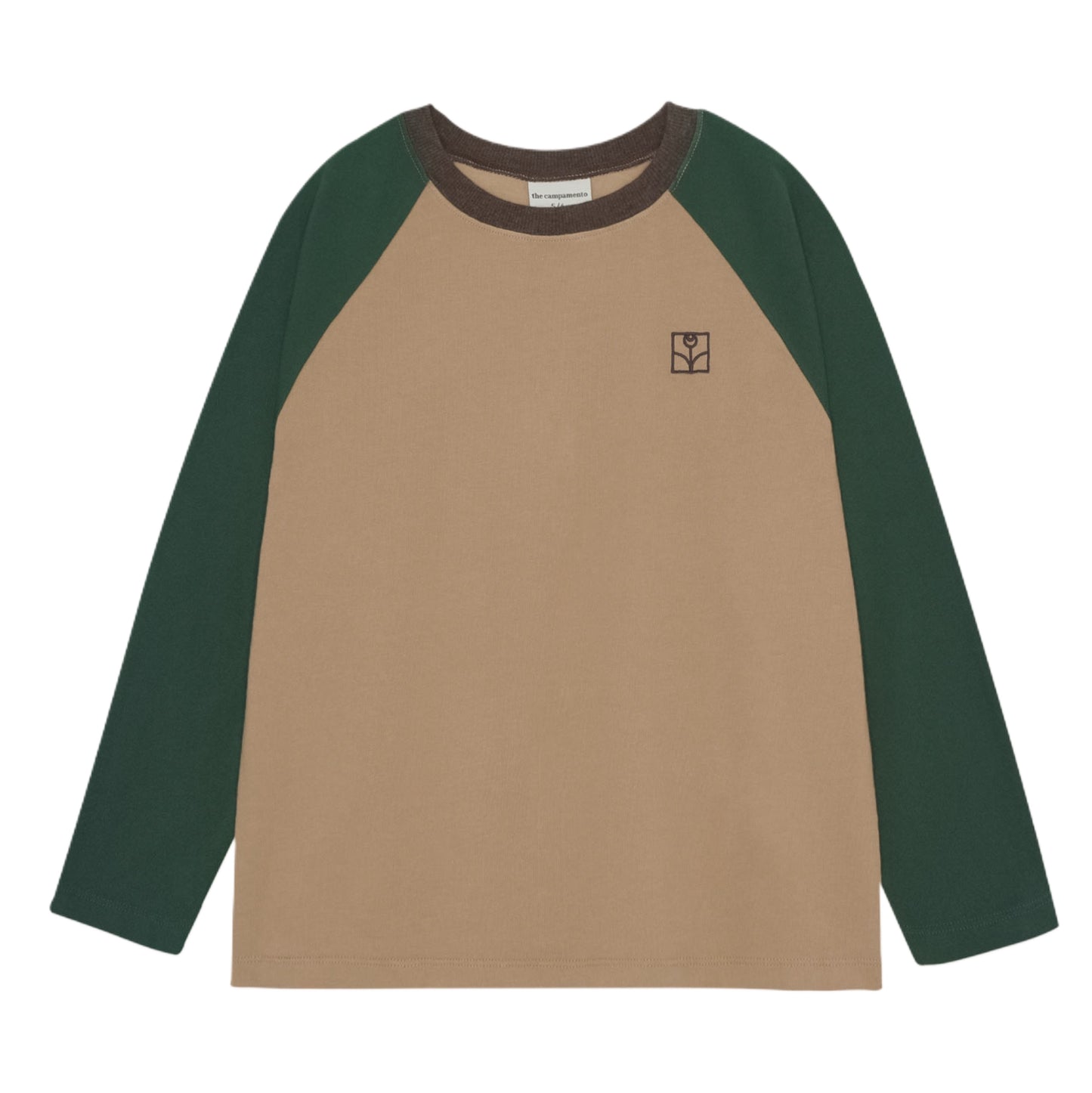Color Block Camel Tshirt
