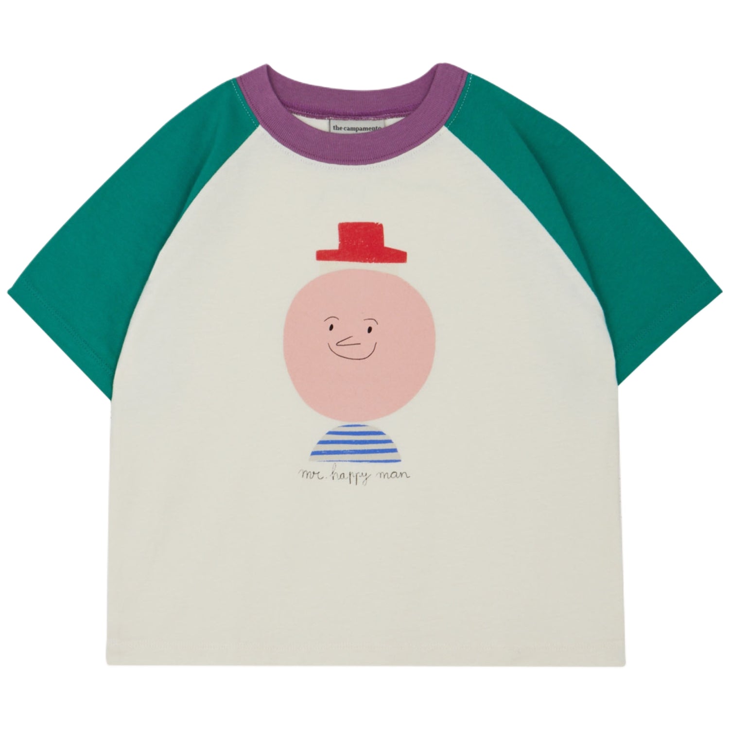 Mr. Happy Man Color Block Tshirt