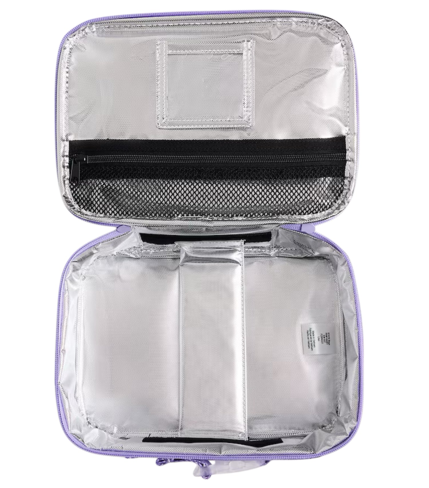 Lilac Metallic Lunch Bag