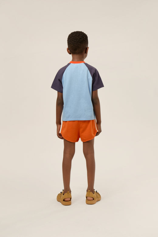 Color Block Blue Kids Tshirt