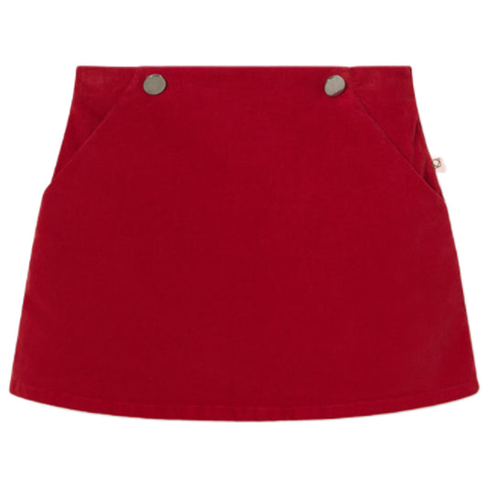 Fine Comfort Red Corduroy Skirt