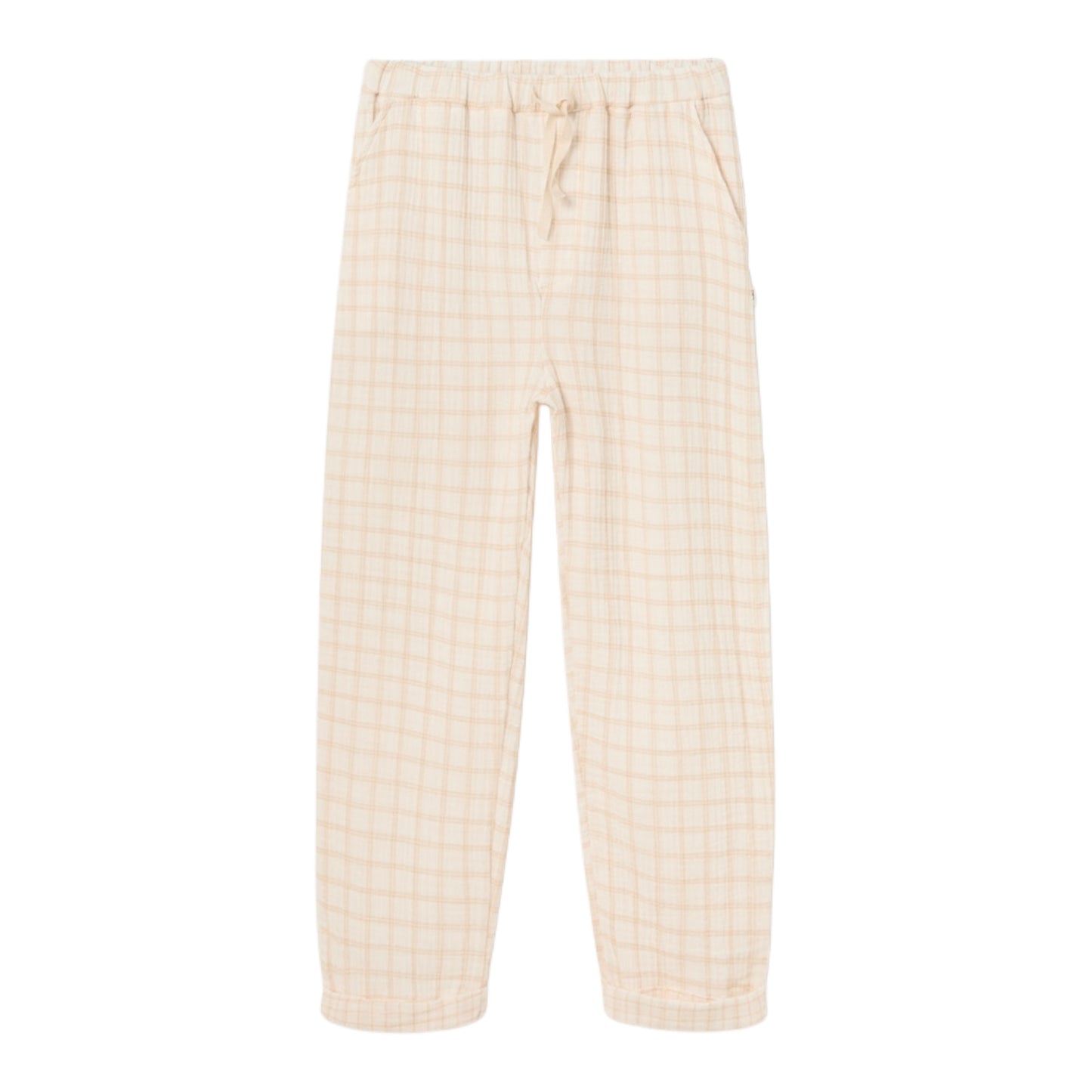 Mario Organic Plaid Gauze Coffee