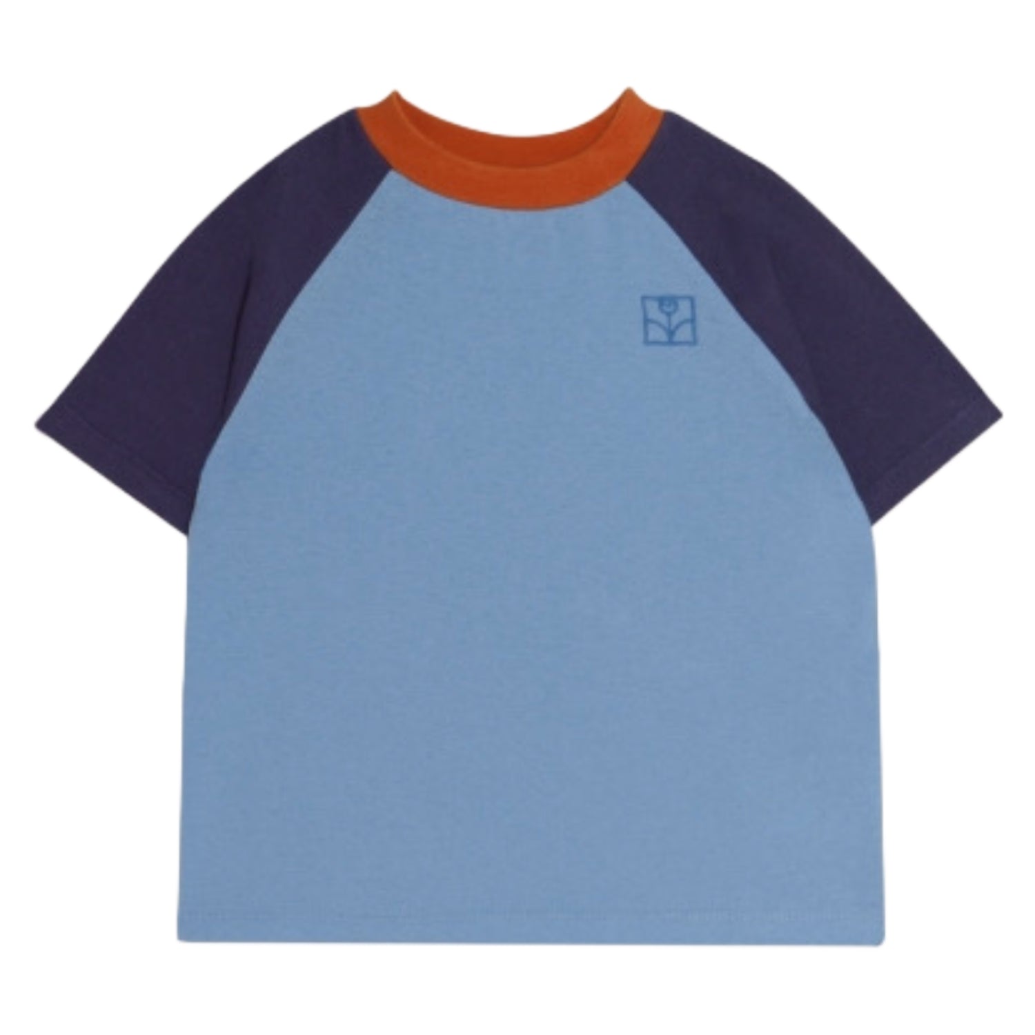 Color Block Blue Kids Tshirt