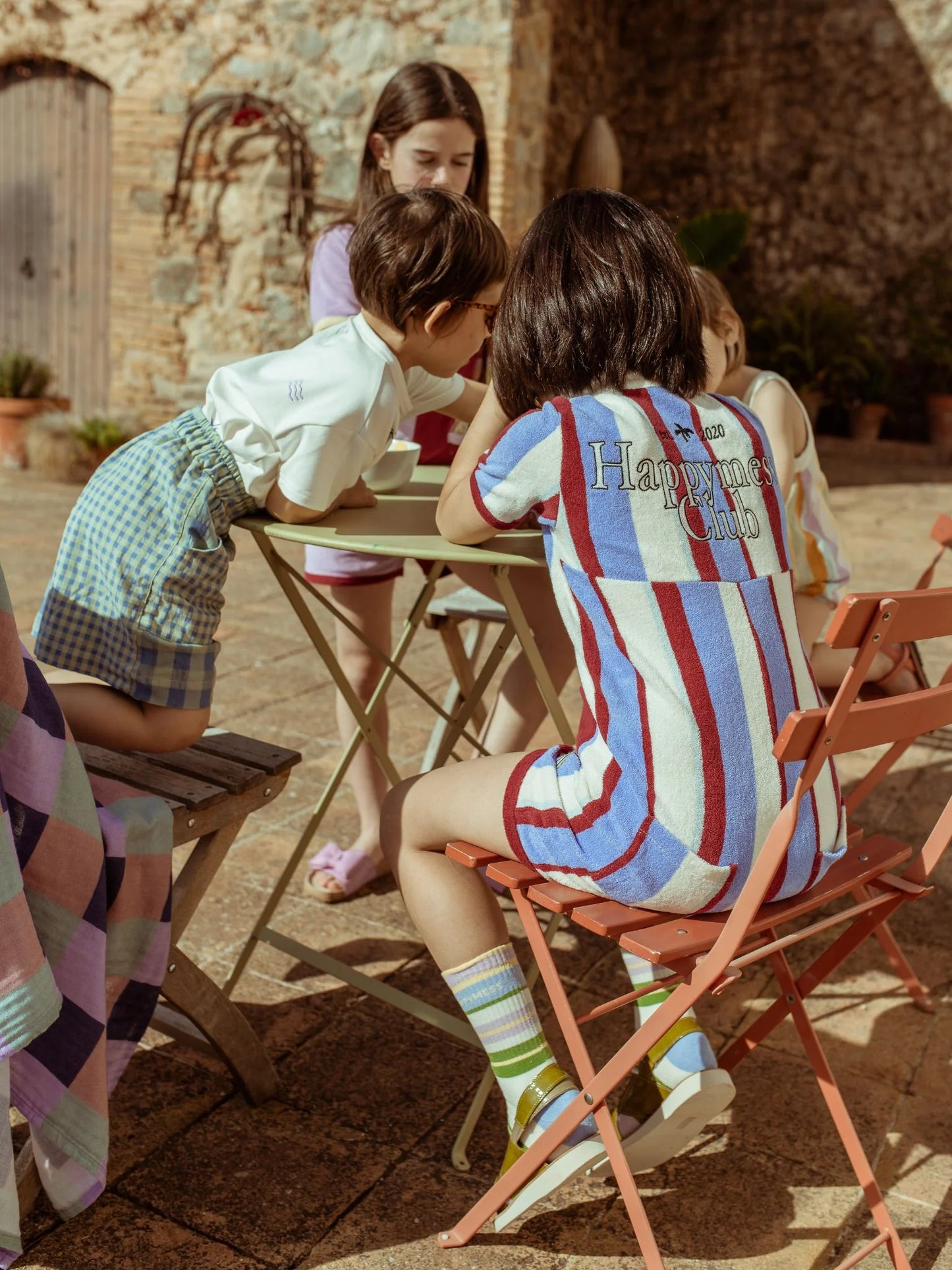 Marina Stripes Terry Overall