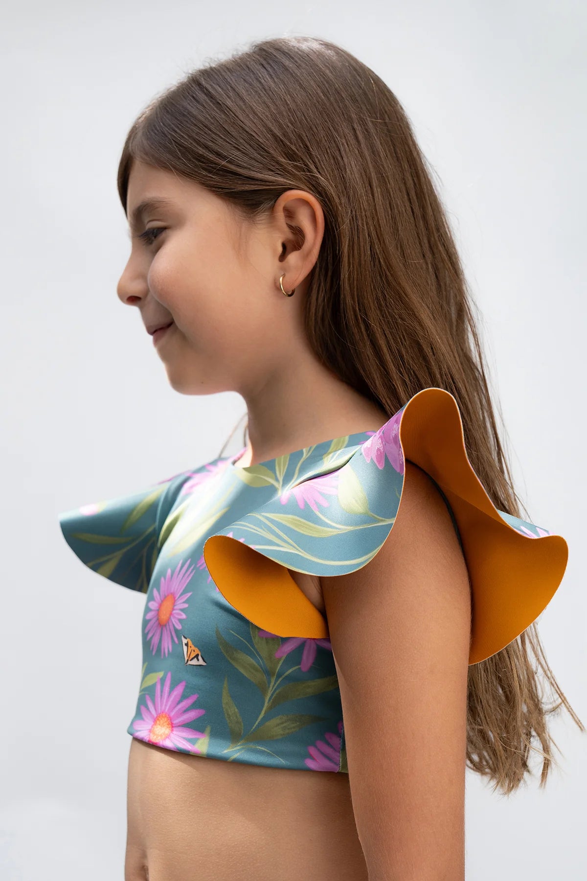 Dayana Bikini Arnica Verde - Reversible Button