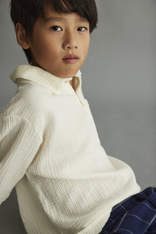 Berna Textured Cotton Ivory